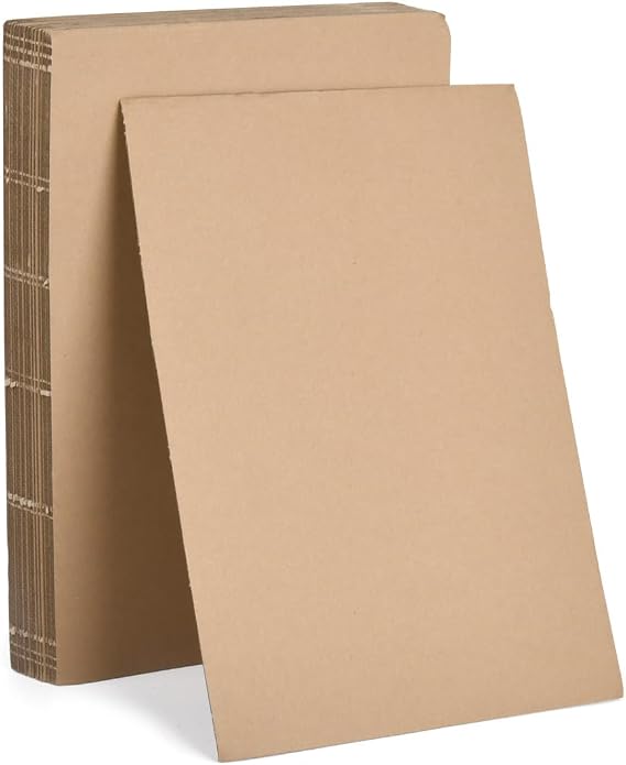 20pcs A4 Cardboard Sheets, Corrugated Cardboard Sheets, Brown Craft Paper, Thick Cardboards Sheets, A4 Kraft Paper Brown, for DIY Crafts, Arts, Painting, Modeling