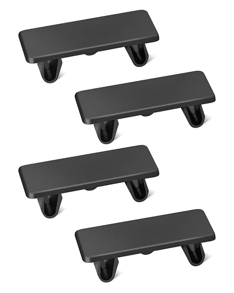 4pcs Rocker Switch Black, Rocker Switch Hole Plug | Rocker Switch Cover, Rectangular Blank Snap-in Hole Plug Cover Bracket Filler 4pcs