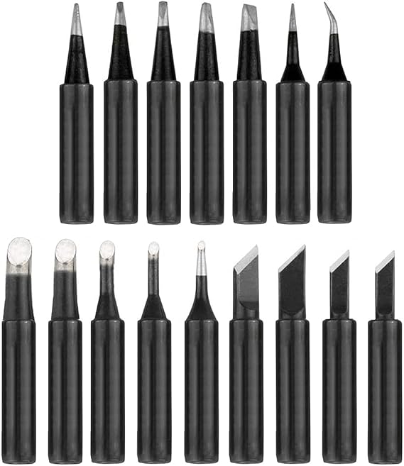 16 Pcs 900M-T Soldering Irons Tips Lead-Free Solder Tips