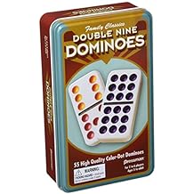Dominoes Double 9 in tin