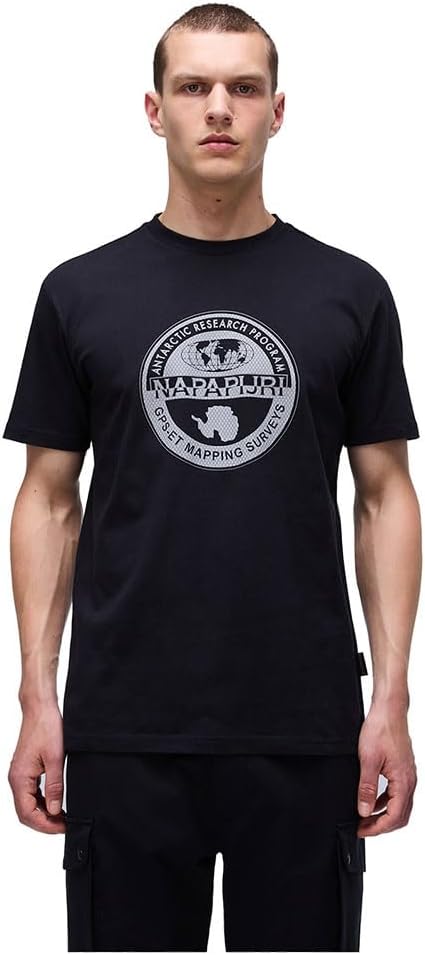 Black Cotton Men's T-Shirt by Napapijri