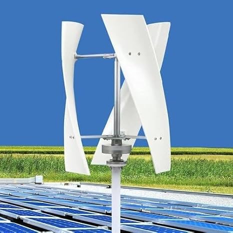 Wind Turbine Generator Kit, Vertical Axis Wind Generator with Controller, Quiet Small Household Windmill, 5000W 24V