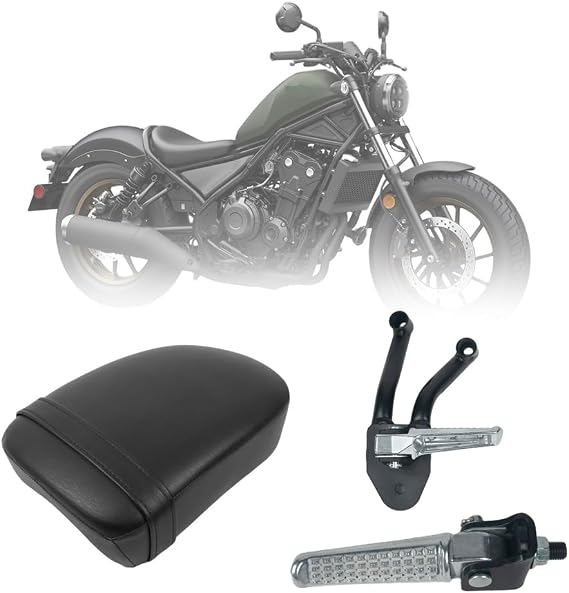 Passenger Seat and Foot Pegs Kit for Honda Rebel 300/500(2017-2026)