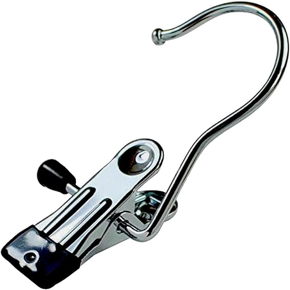 12PCS Laundry Hanging Hooks with Clips Boot Hanger Heavy Duty Clothes Pins, Portable Metal Drying Clip for Bras, Socks, Towels, Underwear