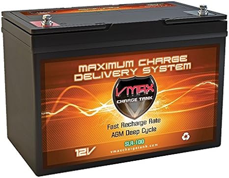 VMAX SLR100 AGM Deep Cycle 12V Solar Battery replaces CSB XTV12850