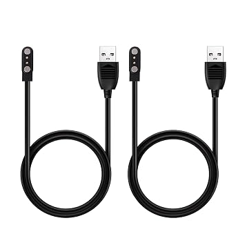 TROTY for C60 Fitness Tracker Smart Watch Charger Magnetic Charging Cable Cord (2-Pack)