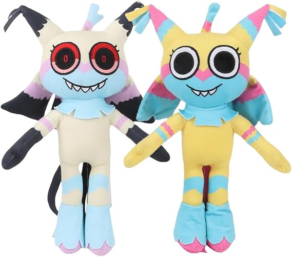 Dandy's World Plush, Cute Stuffed Horror Game Figure Plushie Toy | Soft Plush Pillow for Boys Girls Game Fans Gifts Home Decor(Yellow+Beige)