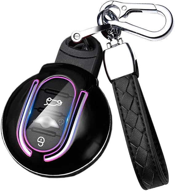 TPU Key Fob Cover with Keychains for BMW Mini COOPERS ONE JCW F56 F55 F54 F57 F60 R55 R56 R57 R58 R59 R60 S Roadster