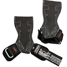 Lifting Grips PRO Weight Gloves Heavy Duty Barbell Gymnastics Straps Alternative to Power Hooks Deadlifts Adjustable Neoprene Padded Wrist Wrap