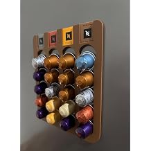 Kapsül Kahve Standı Buzdolabı Için Mıknatıslı 20 Kapsül Nespresso Kapsül Tutucu (Kahverengi)