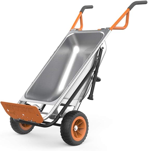 Worx WG050 8-in-1 Aerocart Garden CartWheelbarrow Heavy DutyDolly
