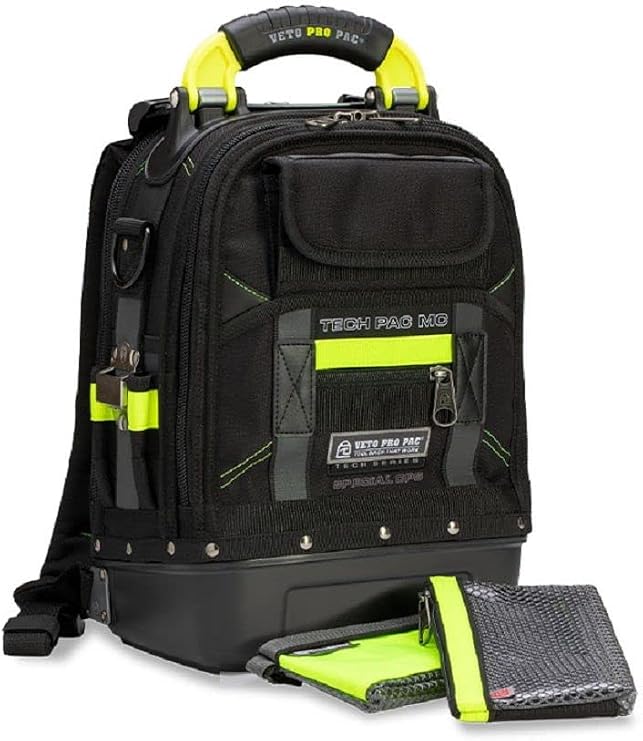Veto Tech Pac MC Special Ops Small Special Ops Tool BackPack w/2 Hi-Viz Parts Bags