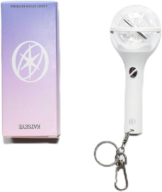 KATSEYE Light Stick Keyring Mini Lightstick Pendant, White