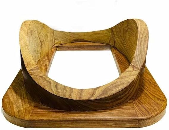 Diving Divers Helmet Stand U.S Navy Mark V Scuba Divers Helmet Base Natural Finish Wood