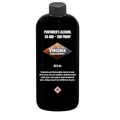 Perfumers Alcohol (1/2 Gallon = Two 32 oz Bottle) - SDA 40B - 200 Proof - for Making Custom Creations, Such As: Perfume, Eau de Parfum, Eau de Toilette, Cologne, After Bath Spray, Air Freshener