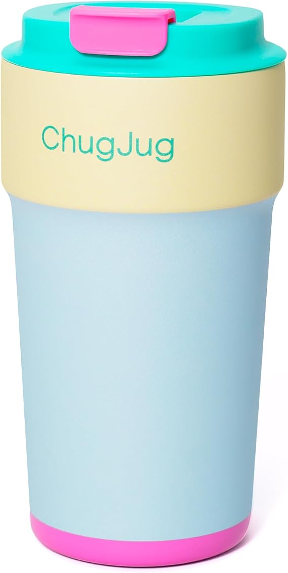 16 oz Travel Coffee Mug with Ceramic Coating,Cute Insulated Tumbler