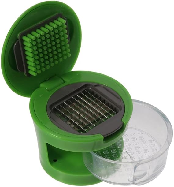 multifunction Plastic Garlic Press Presser Crusher Slicer Grater Dicing Slicing and Storage Kitchen Vegetable Tool