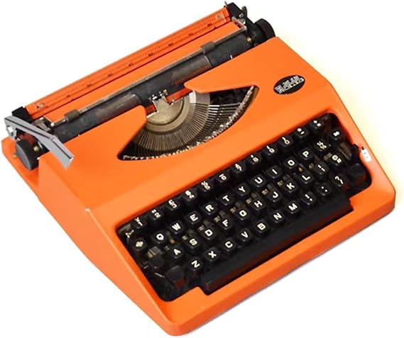 Hero Mechanical Manual Typewriter,English Typewriter with Original Carrying Case,Smooth Keys for Easy Typing Manual Typewriter Ideal for Writers, Collectors, and Children's Gifts(03)