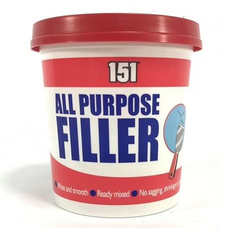 600g All-Purpose Filler Tub | Multi-Surface Repair Compound | Ideal for Filling Cracks, Holes & Gaps in Wood, Plaster, Concrete & More