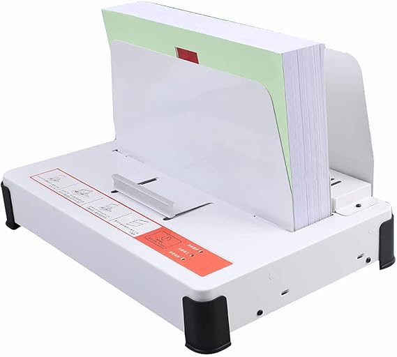Thermal Binding Machine, A4 Document Contract Heat Binder Electric Book Binder 1-55MM Binding Thickness, Suitzble for Tenders, Insurance Policy Contracts, Reports