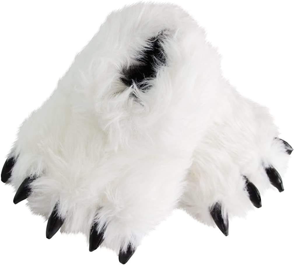 Bear Paw Slippers Fuzzy Stuffed Animal Claw Shoes Funny Cosplay Costumes for Teens Adults