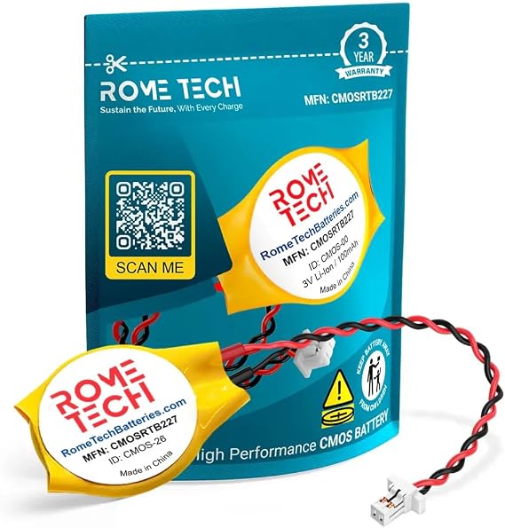 Rome Tech CR2016 CMOS Battery for Lenovo ThinkPad X1 Carbon