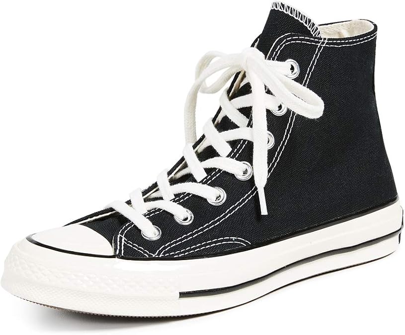 Converse Unisex Chuck 70 Classic High Top Sneaker, Black Black Black Egret 001, 10 UK