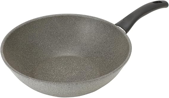 Ballarini 75002-895 Ferrara Series Wok, Chinese-Style Frying Pan, Compatible with Induction Stoves, Granitium 5-Layer Coating, Made in Italy, 11.0 Inches 28 cm