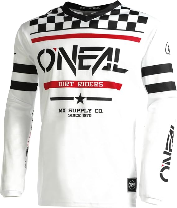O'NEAL Element Squadron Youth Jersey, White/Black MD