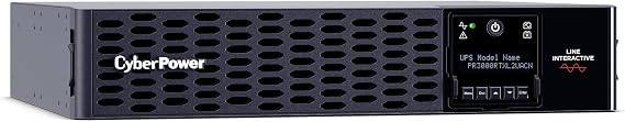 CyberPower PR3000RTXL2UACN Smart App Sinewave UPS System | 3000VA/3000W, 9 Outlets, 2U Rack/Tower, RMCARD205 Pre-Installed, EBM Option, Built-in cloud monitoring, UL Certified