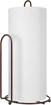 Blue Donuts Countertop Paper Towel Holder - Easy One-Handed Tear, Farmhouse Style, Bronze Finish