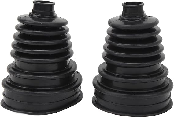 2pcs CV Joint Boot Kit, Universal Flexible Boots for Cars Dustproof Silicone Cover Replacement Kit Front and Rear Axle Repair Tools Constant Velocity with 4 Stainless steel Clamps