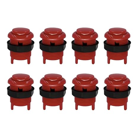 SJ@JX Arcade 28mm Push Button Keyboard MX Microswitch Screw-in Type Button