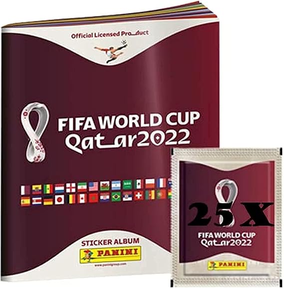 Panini FIFA World Cup Qatar 2022 Official Sticker Series 1 Softcover Album + 25 Bags