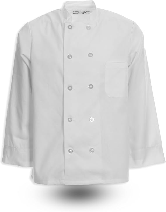 Basic Economy Chef Coat Long Sleeve C390