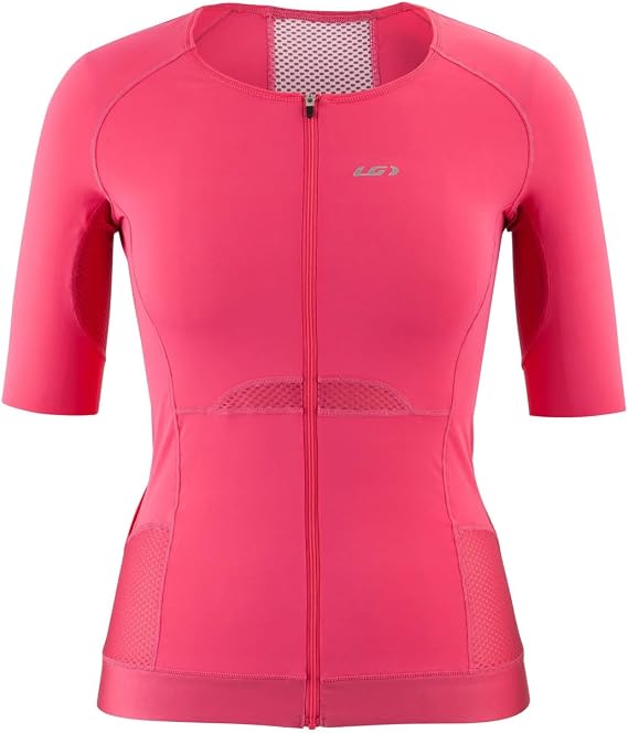 Louis Garneau Women's Sprint Tri Jersey (Pink Pop, X-Large)