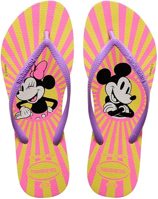 Havaianas - Slim Disney Stylish, Comfortable, Lightweight and Stylish, Disney Designs, Thin Straps and Non-Slip Sole, Women