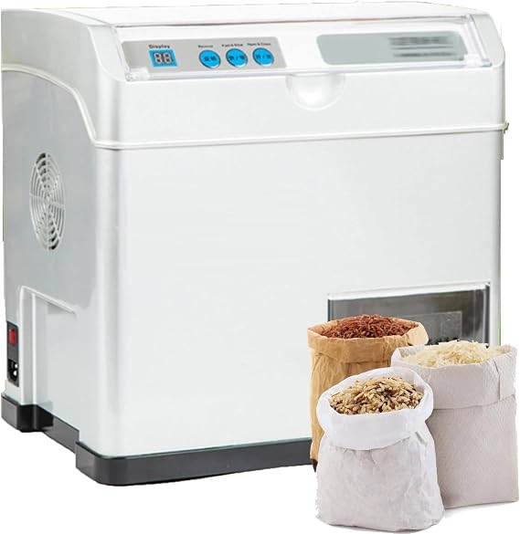 Automatic Rice Bran Separator, 500W Rice Grinding Machine, 30KG/H Adjustable Rice Grinding Accuracy, For Thin Brown Rice, Germ Rice, Thin Rice, Choose Healthy Life