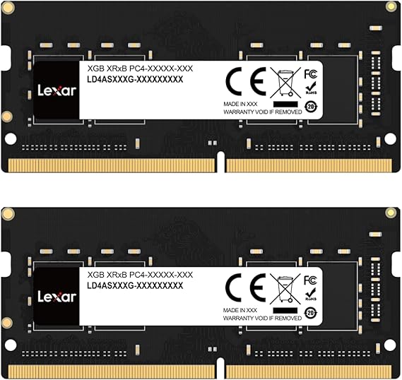 Lexar SODIMM DDR4 RAM 16GB Kit (2x8GB), 3200 MHz DRAM, 260-Pin DDR4 SODIMM Laptop Ram, High-Performance SO-DIMM, PC Laptop Computer Memory