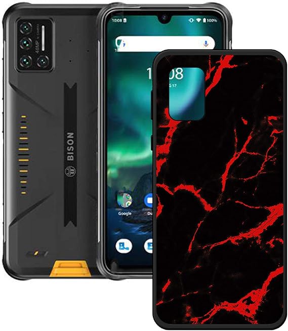 TPU Cover for Umidigi Bison X10 Pro, Black Flexible Silicone Slim fit Soft Shell Cute Back Case Bumper Rubber Protective Case for Umidigi Bison X10 Pro (6,3") - OP40