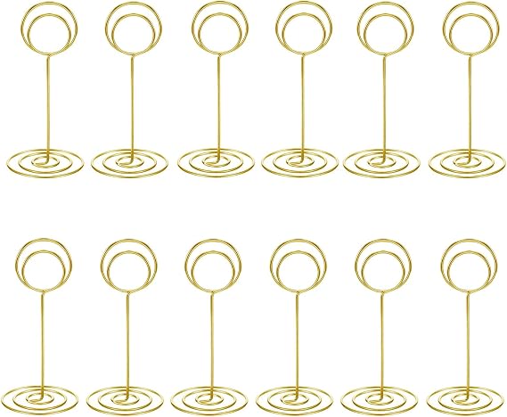 20 Pack Table Number Holders Place Card Holder Photo Picture Holder for Wedding, Birthday Party