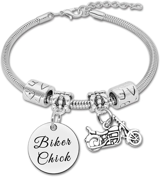 DlaeKua Gifts for Bike Lover Biker Gift Motorcycle Bracelet for Women Biker Gift for Motorcycle Lover Biking Gifts Birthday Christmas