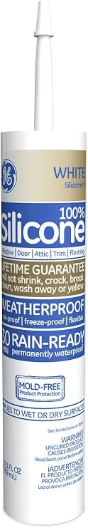 GE Silicone GE5010 White Silicone II Window & Door Sealant