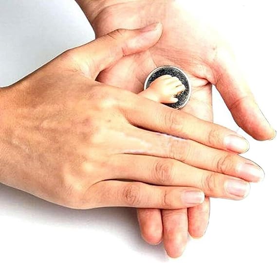 Little Hand Coin Disappeared Trick Tools Close-Up Magic Show Props Stylish and Popular Joke Magic Coins Disappear Gimmicks,Magic Kit Accessories