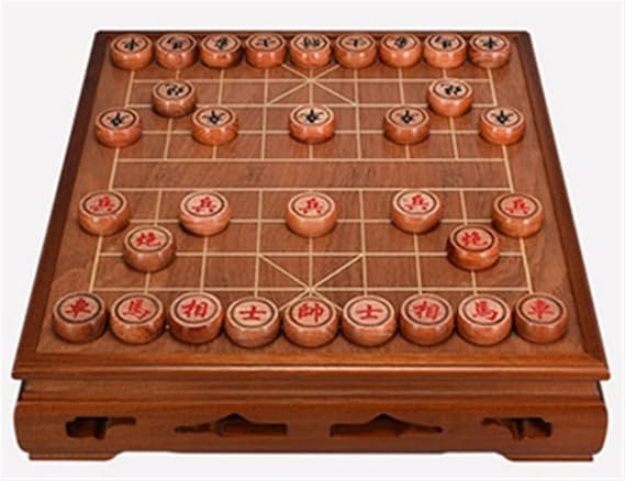 Chinese Chess, Xiangqi Chinese Chess Game Set, Tabletop Strategy Board Games, 2 Players Board Games, Perfect for Kids Adults Family (Color : C)