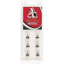 Pro Series CLM-2 Screw-On Replacement Pool Cue Tips in Hang Pack (Pack of 6), 12mm Hard