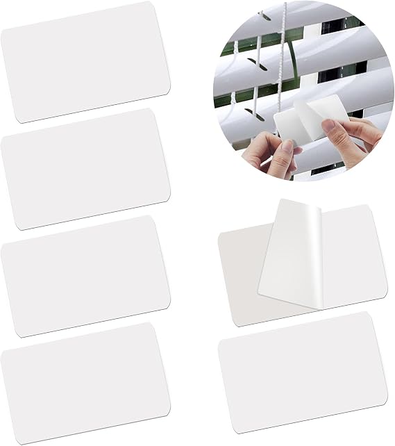 10 Pcs White Mini Horizontal Blind Repair Tabs,-2 inch Blind Fixers for Horizontal Blinds Replacement Slats & Parts (large-2in)