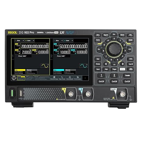 RIGOL DG922 Pro Waveform Generator, 200 MHz,2CH, 16 Bit,1.25GSa/s