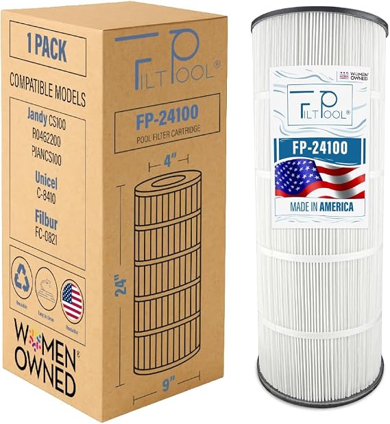 FP-24100, Jandy CS100, A0641400, R0462200, PJANCS100, Unicel C-8410, Filbur FC-0821, 100 Sqft., 1 Pack