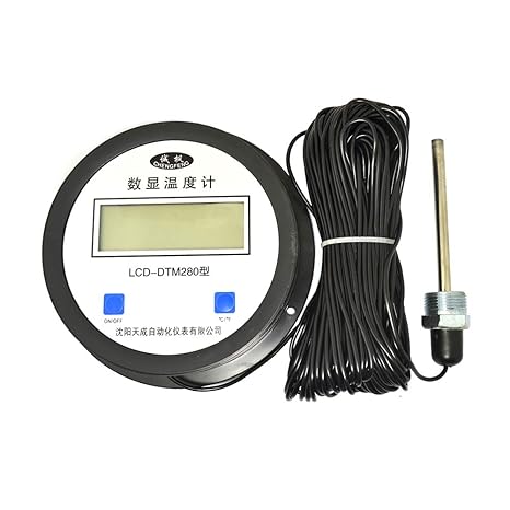 High Precision Digital Thermometer with Probe Electronic Digital Water Meter Temperature Measuring Instrument 5m Cable